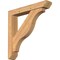 Ekena Millwork Funston Slat Smooth Bracket w/ Offset Brace, Western Red Cedar, 5 1/2"W x 32"D x 32"H BKT0604X32X32FST06SWR - alternate 1